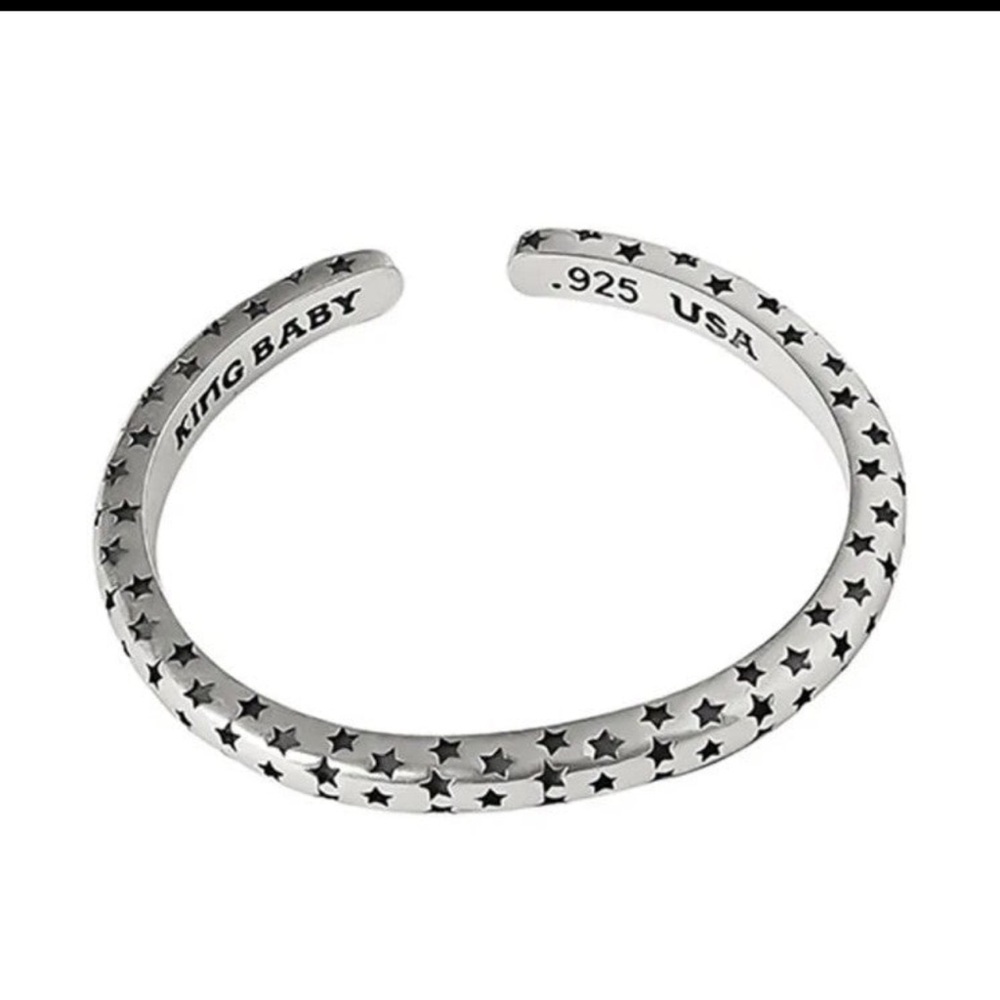 King baby sterling silver star cuff bracelet ! Regular $895 plus tax !